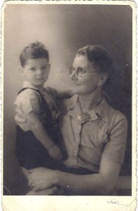 Aug 1944 Tswi with his foster mother, Margje de Jongh